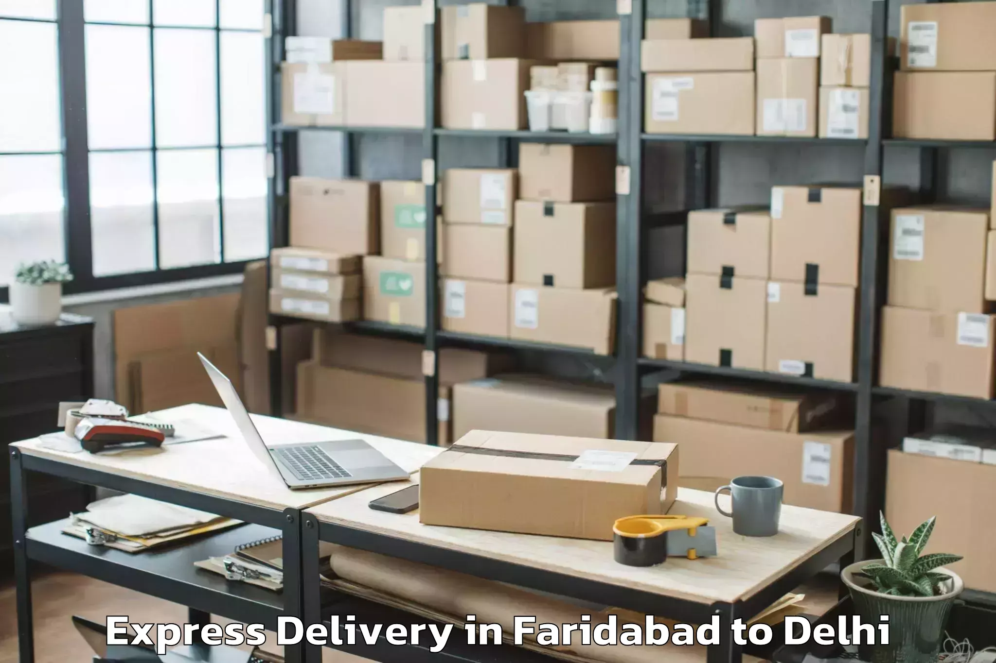 Book Faridabad to Jamia Hamdard New Delhi Express Delivery Online